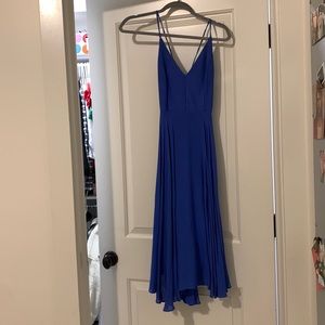 Blue midi dress